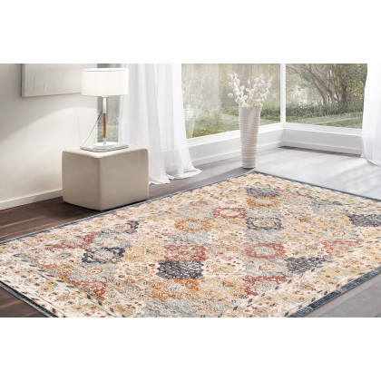 Pasargad Heritage Design Power Loom Beige Area Rug (PFH-07 9X12) - 105'' x 141''