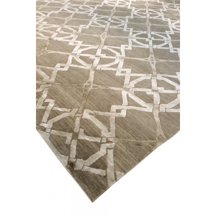 Pasargad - Modern Collection Hand-Knotted Silk and Wool Area Rug 97'' x 121'' (PG-02-1 8X10)