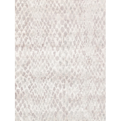 Pasargad - Modern Collection Hand-Knotted Silk/Wool Area Rug in Silver/Ivory, 119" x 168" (PG-1630-1 10x14)