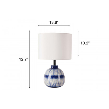 Pasargad - Joshua Collection Metal and Ceramic Table Lamp Lights
