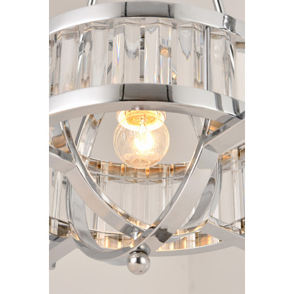 Pasargad - Bistro Collection Metal and Glass Pendant Lights