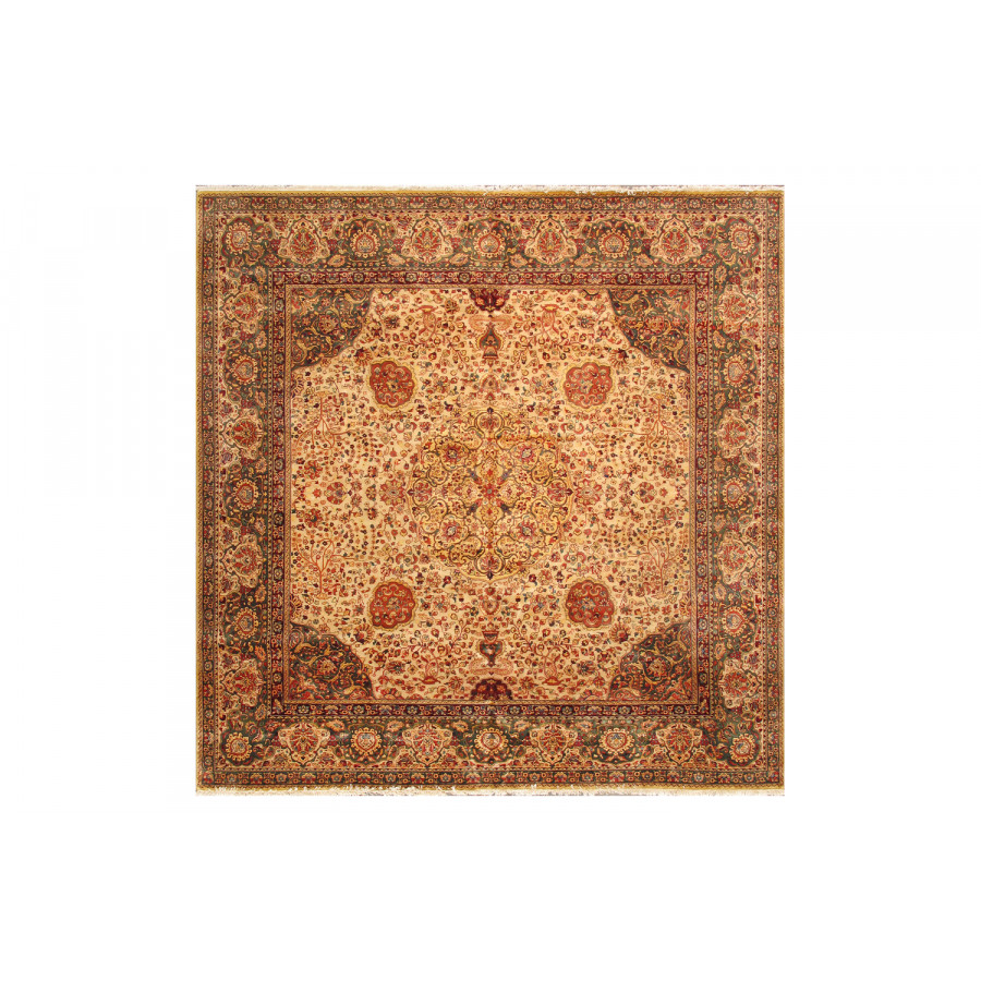 Pasargad Agra Collection Hand-Knotted Lamb's Wool Area Rug (PH-260 10X11) - 121'' x 131''