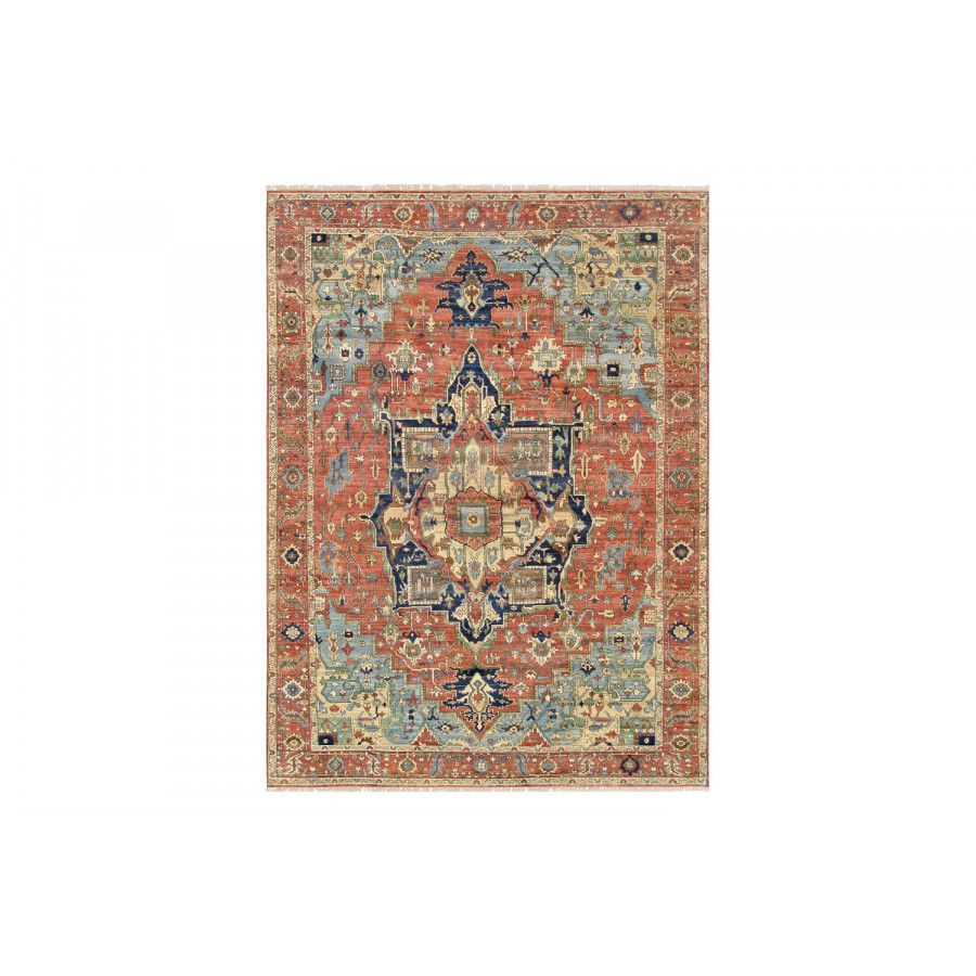 Pasargad - Serapi Collection Hand-Knotted Rust/Rust Wool Area Rug PH-6