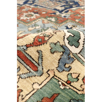 Pasargad - Serapi Collection Hand-Knotted Wool Area Rug in Rust, 106" x 144" (ph-6 9x12)