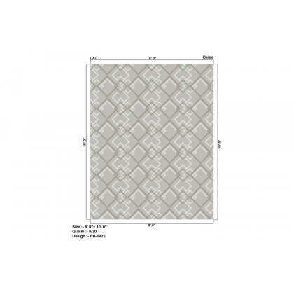 Pasargad - Transitional Collection Hand-Knotted Lamb's Wool Area Rug PHB-1925 BGE