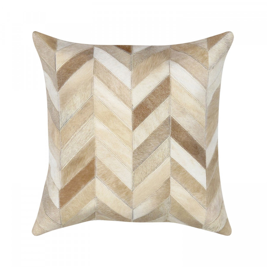 Pasargad - Zippered Cowhide Throw Pillow in 17" x 17" (PICU-17)