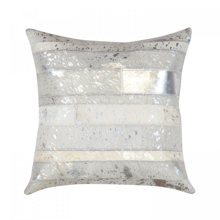 Pasargad - Zippered Cowhide Throw Pillow in 17" x 17" (PICU-28)