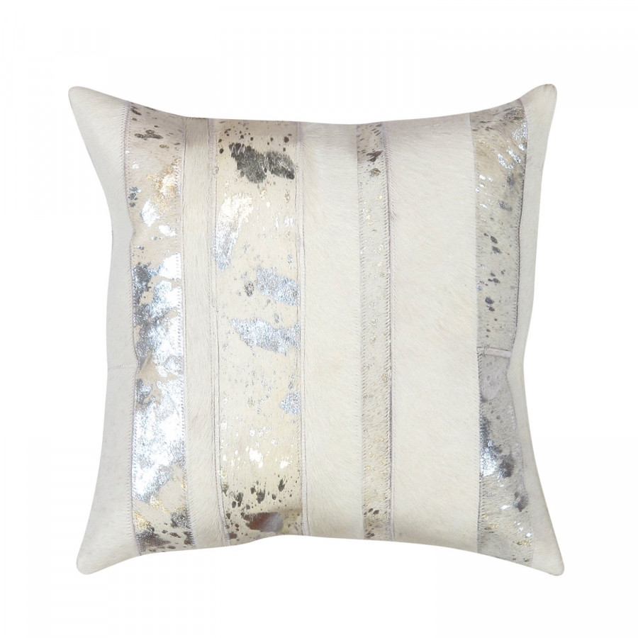 Pasargad - Zippered Cowhide Throw Pillow in 17" x 17" (PICU-32)