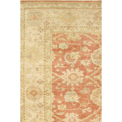Pasargad Sultanabad Collection Hand-Knotted Lamb's Wool Area Rug (PJ-504 6X9) - 75'' x 107''