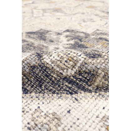 Pasargad - Serapi Collection Hand-Knotted Silk/Wool Area Rug in Blue, 98" x 122" (PJK-18 8x10)