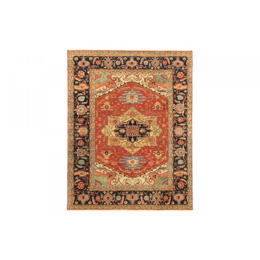Pasargad Serapi Collection Hand-Knotted Wool Area Rug (PJR-4 6X9) - 71'' x 109''
