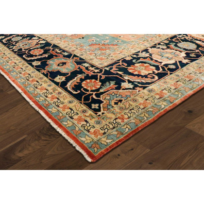 Pasargad Serapi Collection Hand-Knotted Wool Area Rug (PJR-4 6X9) - 71'' x 109''