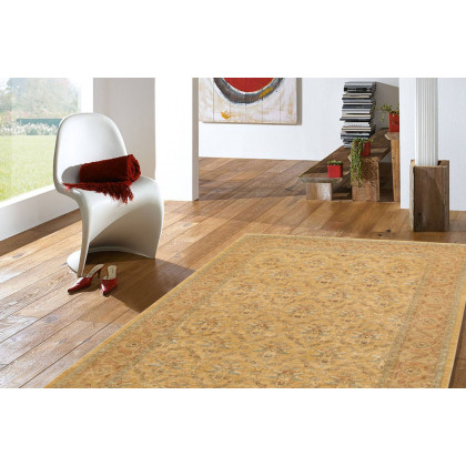 Pasargad - Ferehan Collection Hand-Knotted Lamb's Wool Area Rug 107'' x 137'' (PKB-1357 GOLD 9X11)