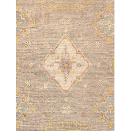 Pasargad - Khotan Collection Hand-Knotted Wool Area Rug in Camel/Beige, 144" x 216" (PKh-530 12x18)
