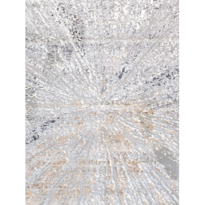 Pasargad - Starburst Collection Power Loom White Area Rug PL-694C