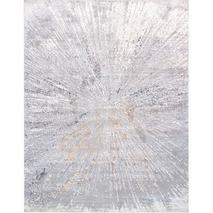 Pasargad - Starburst Collection Power Loom White Area Rug PL-694C