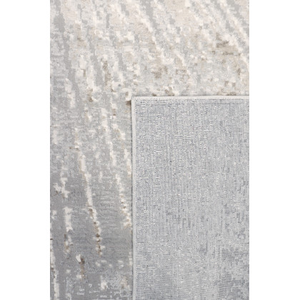 Pasargad Starburst Collection Power-Loomed Polypropylene/Polyester Area Rug - White/Gray, 93" x 117" (pl-694c 8x10)