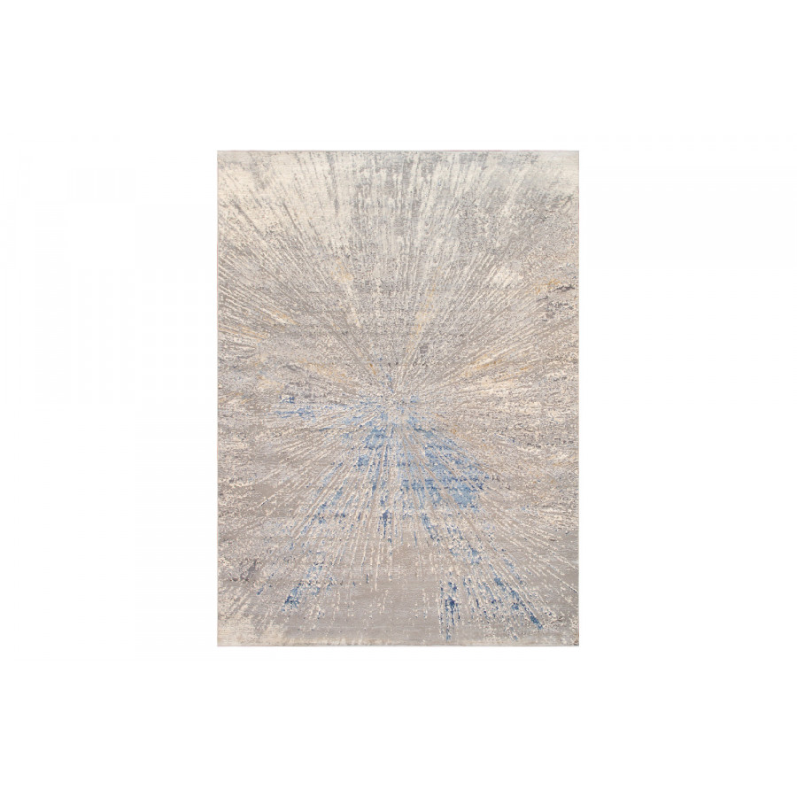 Pasargad - Starburst Design Power Loom White Area Rug PL-694D