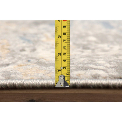 Pasargad Starburst Design Power Loom White Area Rug (PL-694D 8X10) - 93'' x 117''