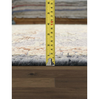 Pasargad - Oushak Collection Hand-Knotted Wool Area Rug in Purple/Salmon, 111" x 147" (PLO-103 9x12)