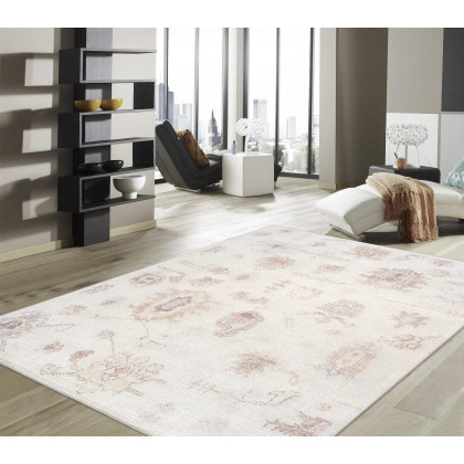 Pasargad - Oushak Collection Hand-Knotted Wool Area Rug in Beige, 111" x 144" (PLO-134 9x12)