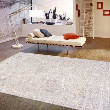 Pasargad - Oushak Collection Hand-Knotted Wool Area Rug in Gray, 111" x 141" (PLO-146 9x12)
