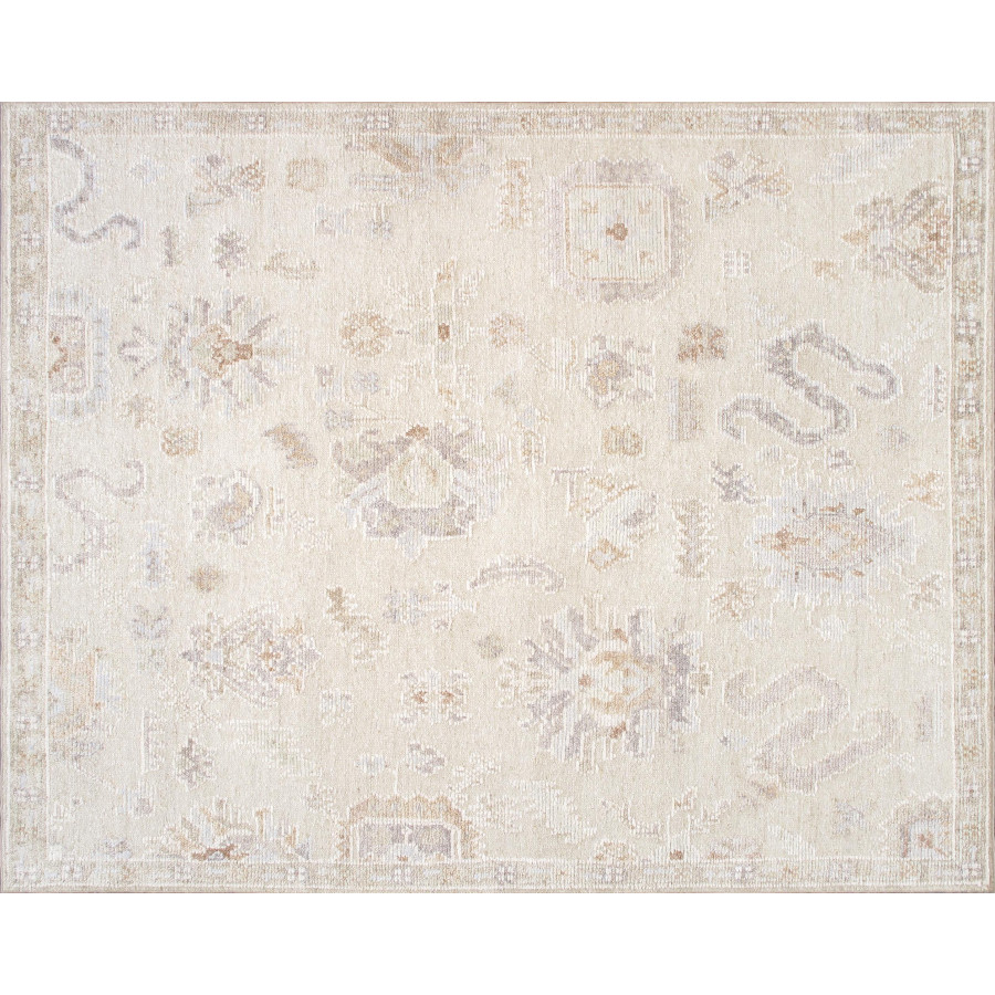 Pasargad - Oushak Collection Hand-Knotted Wool Area Rug in Gold, 111" x 144" (PLO-19 9x12)