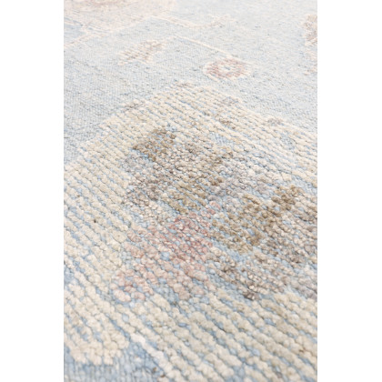 Pasargad - Oushak Collection Hand-Knotted Wool Area Rug in L. Blue, 111" x 145" (PLO-28 9x12)