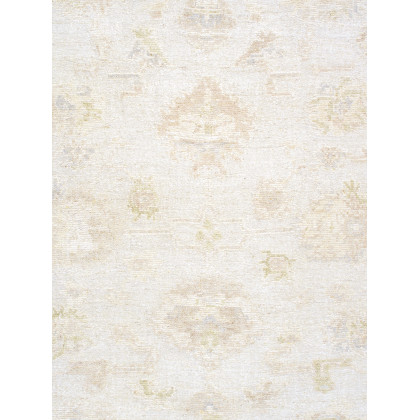 Pasargad - Oushak Collection Hand-Knotted Wool Area Rug in Silver, 111" x 143" (PLO-59 9x12)