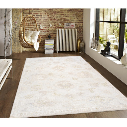 Pasargad - Oushak Collection Hand-Knotted Wool Area Rug in Silver, 111" x 143" (PLO-59 9x12)