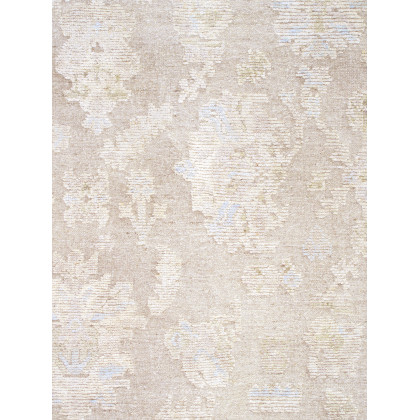 Pasargad - Oushak Collection Hand-Knotted Wool Area Rug in Taupe/Beige, 111" x 144" (PLO-64 9x12)