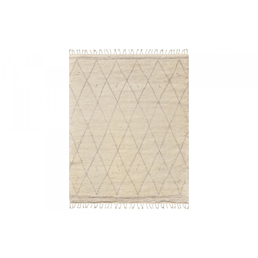 Pasargad Casablanca Moroccan Collection Hand-Knotted Wool Area Rug (PLW-01 6X9) - 66'' x 102''