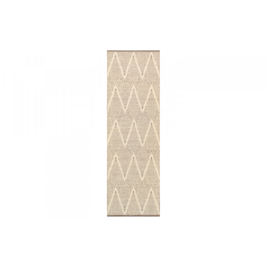 Pasargad Simplicity Collection Flat Weave Gray Cotton Area Rug (PLW-03 2.06X10) - 30'' x 120''