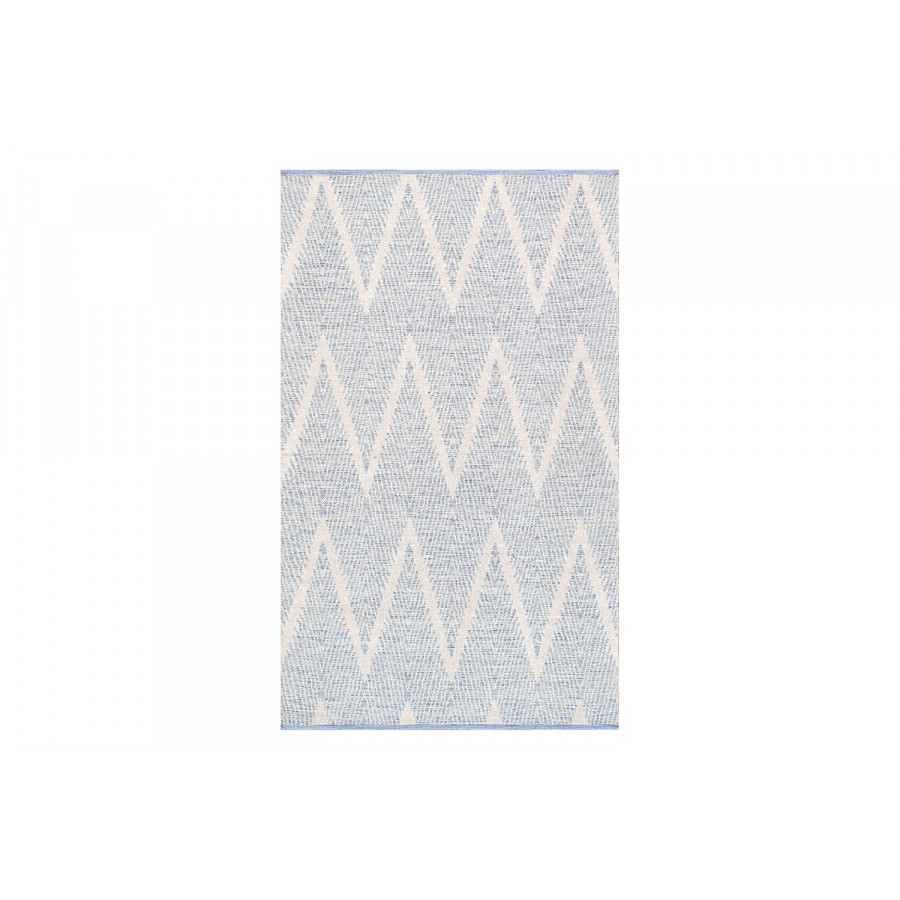 Pasargad Simplicity Collection Flat Weave Aqua Cotton Area Rug (PLW-05 8X10) - 96'' x 120''