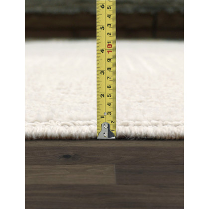 Pasargad Sutton Collection Power Loom Polypropylene/Polyester Area Rug - Ivory, 31" x 96" (pmf-551iv 2.07x8)