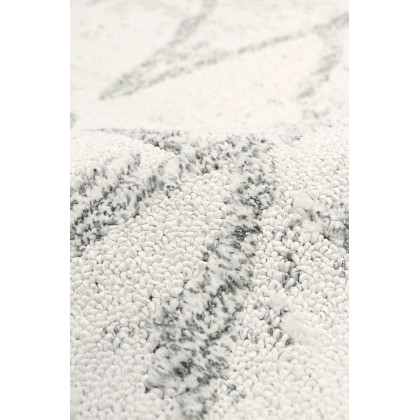 Pasargad Sutton Collection Power Loom Polypropylene/Polyester Area Rug - Ivory/Gray, 31" x 96" (pmf-757ig 2.07x8)