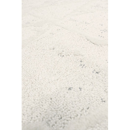 Pasargad Sutton Collection Power Loom Polypropylene/Polyester Area Rug - Ivory/Gray, 48" x 72" (pmf-757iv 4x6)