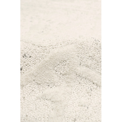Pasargad Sutton Collection Power Loom Polypropylene/Polyester Area Rug - Ivory/Gray, 48" x 72" (pmf-757iv 4x6)