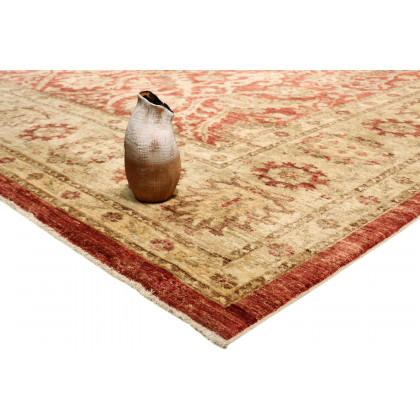 Pasargad Ferehan Collection Hand-Knotted Lamb's Wool Area Rug (PMG-301 RUST 9X12) - 109'' x 144''