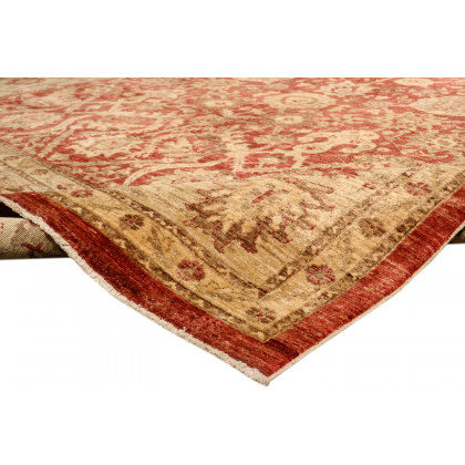 Pasargad Ferehan Collection Hand-Knotted Lamb's Wool Area Rug (PMG-301 RUST 9X12) - 109'' x 144''