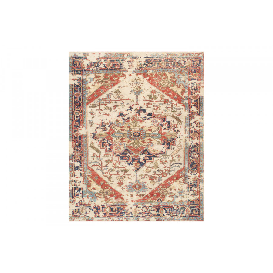 Pasargad - Serapi Collection Hand-Knotted Ivory/Navy Wool Area Rug PMH-1