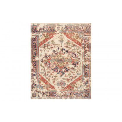 Pasargad - Serapi Collection Hand-Knotted Ivory/Navy Wool Area Rug PMH-1