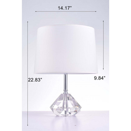 Pasargad - Tortona Collection Metal and Crystal Table Lamp Lights