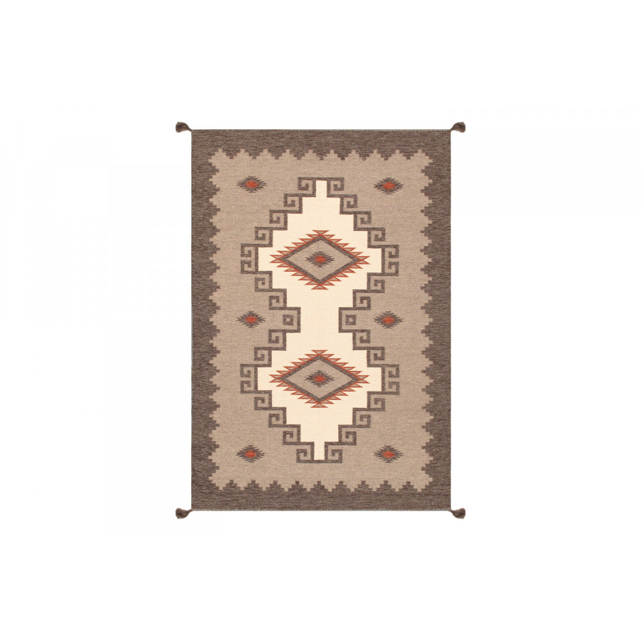 Pasargad - Navajo Style Hand-Woven Wool Light Brown Area Rug 104'' x 144'' (PNT-137 9X12)