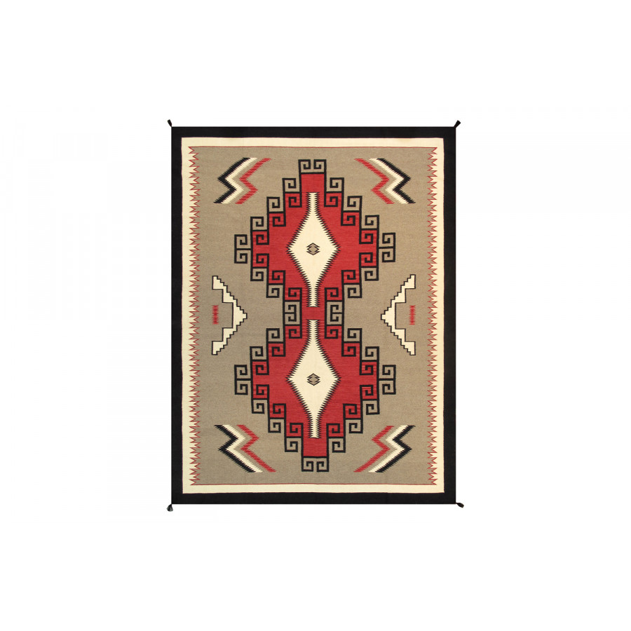 Pasargad - Navajo Style Hand-Woven Wool Mocha Area Rug 108'' x 144'' (PNT-198 9X12)