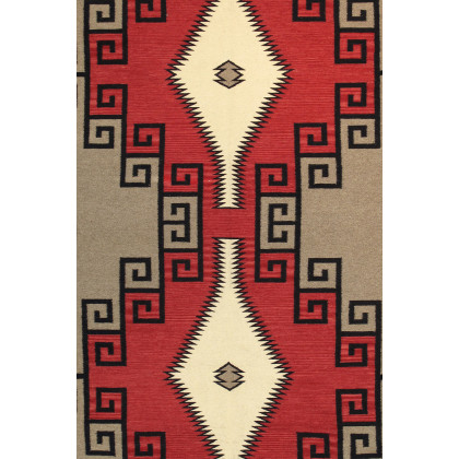 Pasargad - Navajo Style Hand-Woven Wool Mocha Area Rug 108'' x 144'' (PNT-198 9X12)