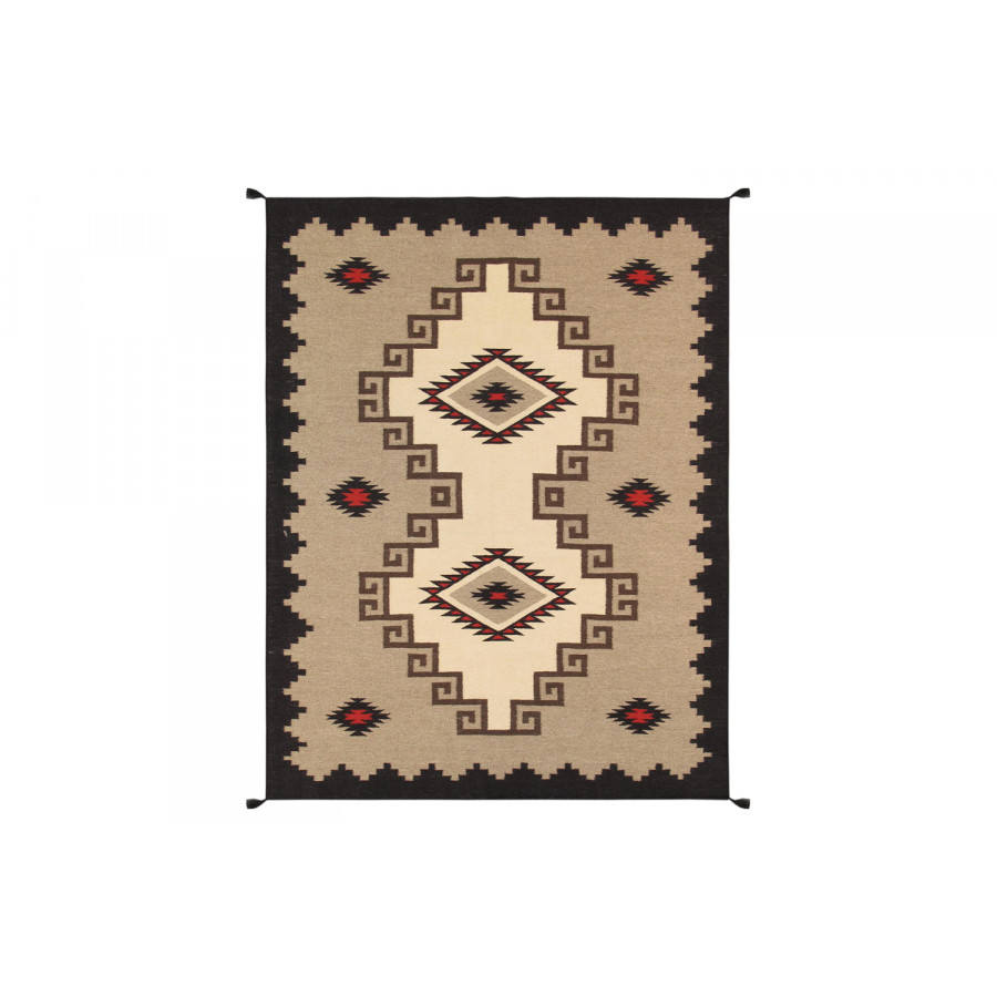 Pasargad - Navajo Style Hand-Woven Wool Mocha Area Rug 120'' x 167'' PNT-213
