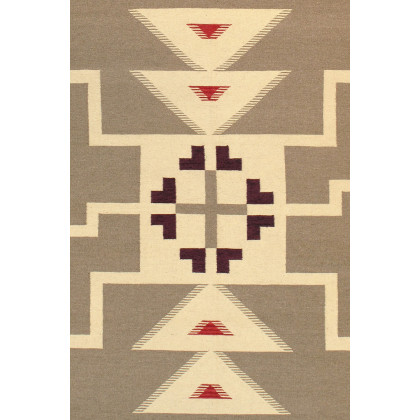Pasargad - Navajo Style Hand-Woven Wool Light Brown Area Rug 107'' x 144'' (PNT-222 9X12)
