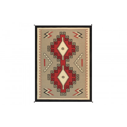 Pasargad - Navajo Style Hand-Woven Wool Mocha Area Rug PNT-223