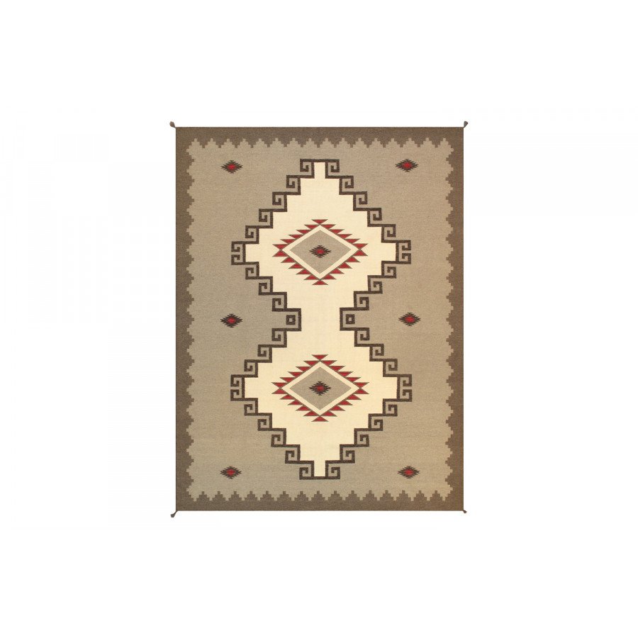 Pasargad - Navajo Style Hand-Woven Wool Light Brown Area Rug 107'' x 144'' (PNT-229 9X12)